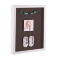 thumbnail image 1 of ArtToFrames 16x20 Inch Shadow Box Picture Frame, with a Satin White 1 Wide Shadowbox frame and Peat Mat Backing (4655), 1 of 7
