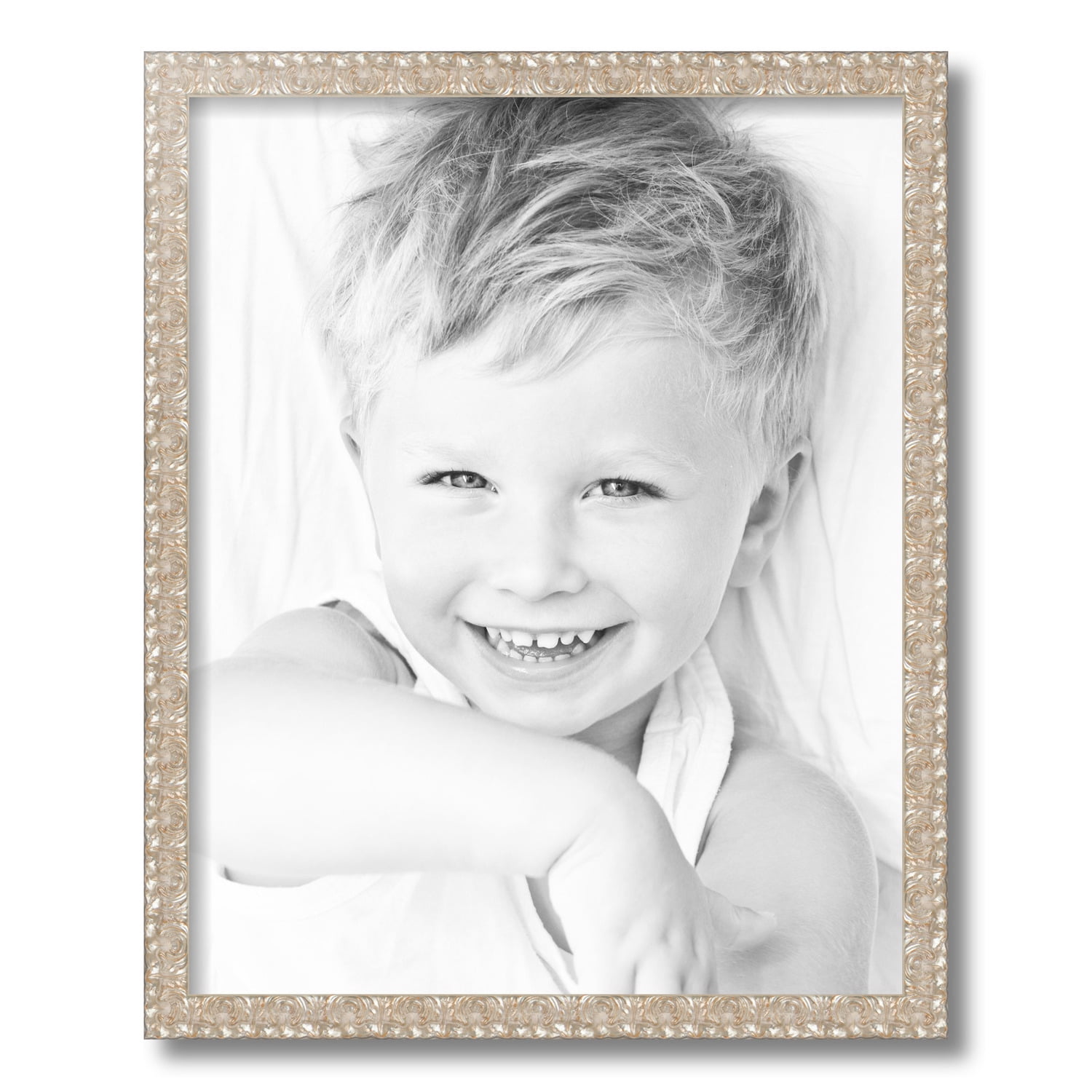 ArtToFrames 16x20 Inch Silver Thin Picture Frame, This Silver Wood
