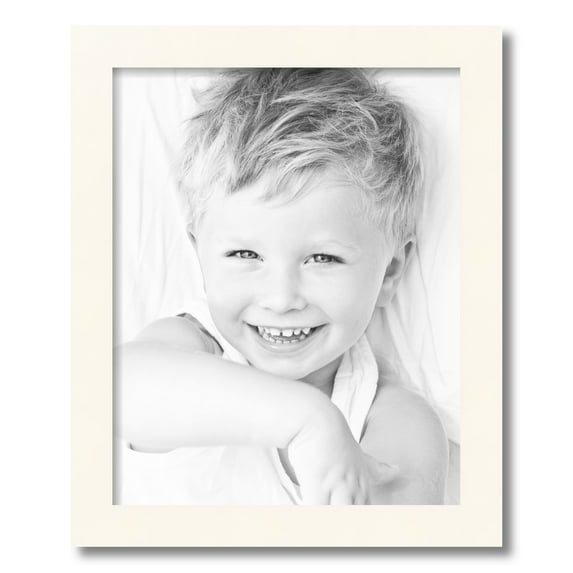 ArtToFrames 16x20" White Picture Frame, White Wood Poster Frame, with Regular Acrylic and Foam Backing 3/16 inch (FBPL-4114)