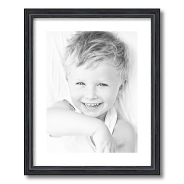 ArtToFrames 16x20 Matted Picture Frame with 12x16 Single Mat Photo Opening Framed in 1.25 Black Stain on Solid Red Oak and 2 Crisp Mat (FWM-4083-16x20)
