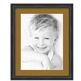 thumbnail image 1 of ArtToFrames 16x20" Matted Picture Frame with 12x16" Single Mat Photo Opening Framed in 1.25" Black Stain on Solid Red Oak and 2" El Dorado Mat (FWM-4083-16x20), 1 of 8