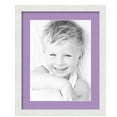 thumbnail image 1 of ArtToFrames 16x20" Matted Picture Frame with 12x16" Single Mat Photo Opening Framed in 1.25" Satin White Frame and 2" Lavender Mist Mat (FWM-3966-16x20), 1 of 8
