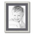 thumbnail image 1 of ArtToFrames 16x20 Matted Picture Frame with 12x16 Single Mat Photo Opening Framed in 1.25 Off White Wash on Ash and 2 Mountain Grey Mat (FWM-4098-16x20), 1 of 8