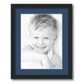 thumbnail image 1 of ArtToFrames 16x20 Matted Picture Frame with 12x16 Single Mat Photo Opening Framed in 1.25 Satin Black and 2 Delft Blue Mat (FWM-3926-16x20), 1 of 6