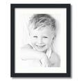 thumbnail image 1 of ArtToFrames 16x20 Matted Picture Frame with 12x16 Single Mat Photo Opening Framed in 1.25 Satin Black and 2 Fabric White Mat (FWM-3926-16x20), 1 of 6