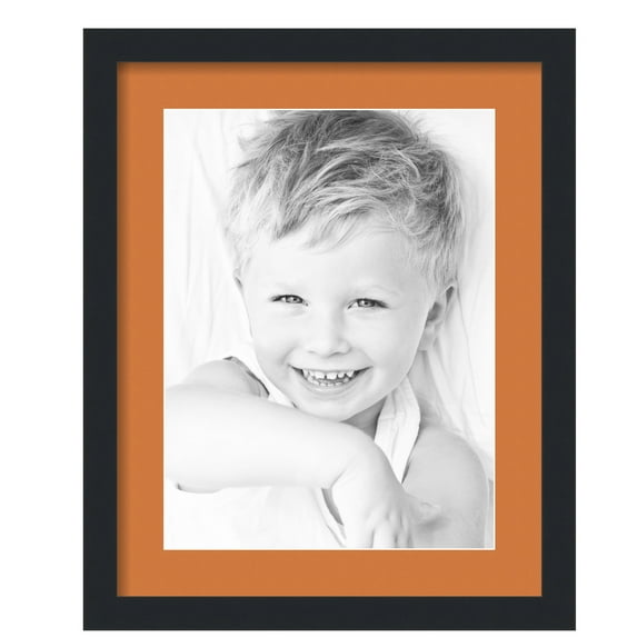ArtToFrames 16x20" Matted Picture Frame with 12x16" Single Mat Photo Opening Framed in 1.25" Satin Black and 2" Octoberfest Mat (FWM-3926-16x20)