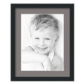 thumbnail image 1 of ArtToFrames 16x20" Matted Picture Frame with 12x16" Single Mat Photo Opening Framed in 1.25" Satin Black and 2" Pewter Mat (FWM-3926-16x20), 1 of 8