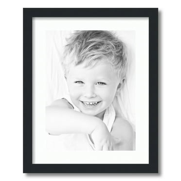 ArtToFrames 16x20" Matted Picture Frame with 12x16" Single Mat Photo Opening Framed in 1.25" Satin Black and 2" Super White Mat (FWM-3926-16x20)