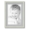 thumbnail image 1 of ArtToFrames 16x22 Matted Picture Frame with 12x18 Single Mat Photo Opening Framed in 1.25 Off White Wash on Ash and 2 TV Grey Mat (FWM-4098-16x22), 1 of 8