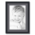 thumbnail image 1 of ArtToFrames 16x22 Matted Picture Frame with 12x18 Single Mat Photo Opening Framed in 1.25 Satin Black and 2 Mountain Grey Mat (FWM-3926-16x22), 1 of 8