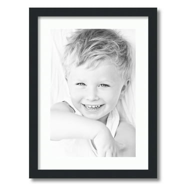 ArtToFrames 16x22" Matted Picture Frame with 12x18" Single Mat Photo Opening Framed in 1.25" Satin Black and 2" Super White Mat (FWM-3926-16x22)