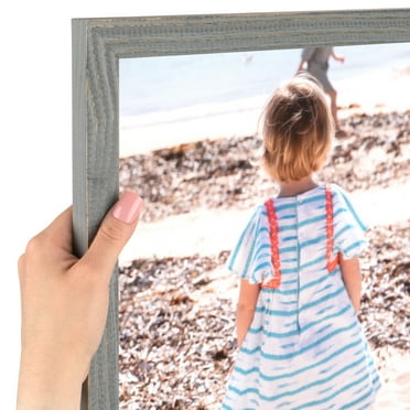 ArtToFrames 16x24 Inch Gray Picture Frame, This Gray Wood Poster Frame is Great for Your Art or Photos, Comes with 060 Plexi Glass (4746)