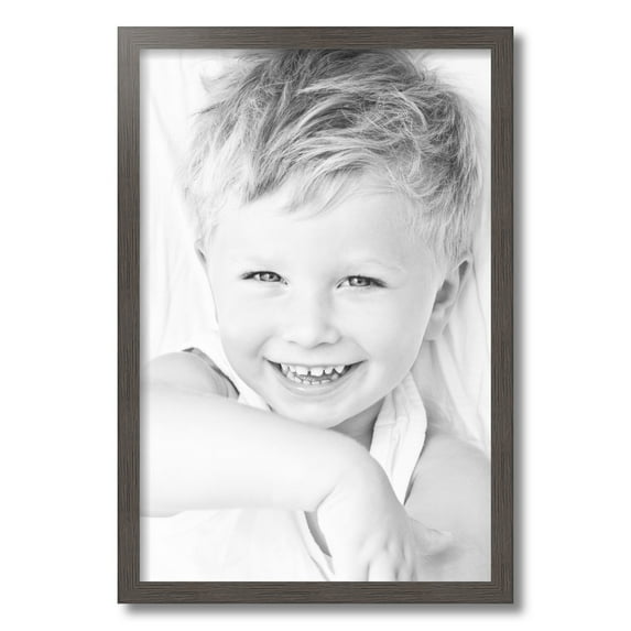 ArtToFrames 16x24 Inch Melinga Oak Gray Picture Frame, This Gray Wood Poster Frame is Great for Your Art or Photos, Comes with 060 Plexi Glass (4657)