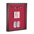 thumbnail image 1 of ArtToFrames 16x24 Inch Shadow Box Picture Frame, with a Verlinga Brown 1 Wide Shadowbox frame and Rouge Mat Backing (4656), 1 of 7