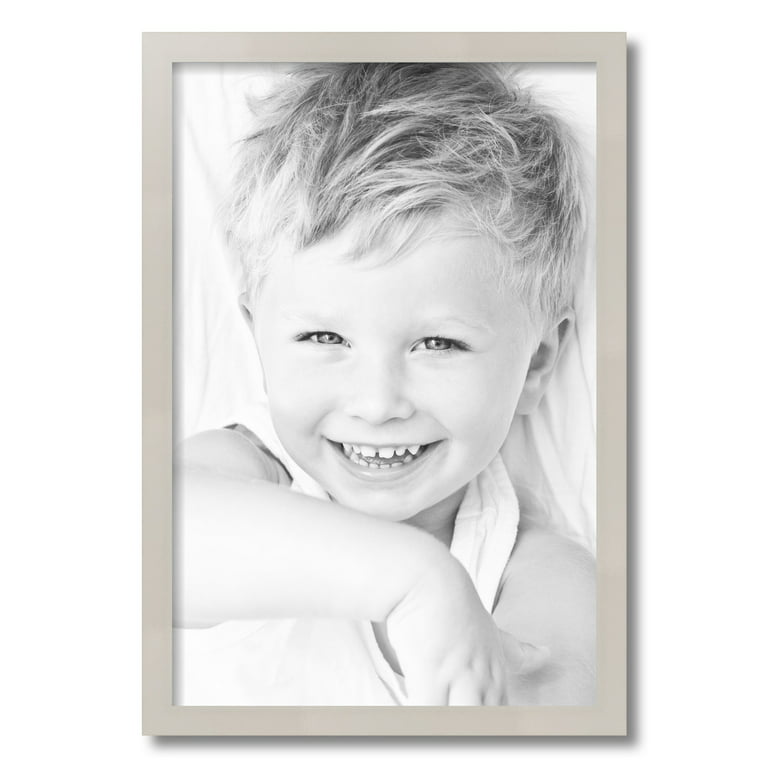 ArtToFrames 16x24 Inch Slanted Lip White Picture Frame, This White Wood  Poster Frame is Great for Your Art or Photos, Comes with 060 Plexi Glass  (4825) 