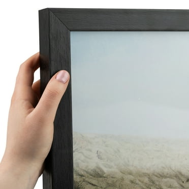 ArtToFrames 16x24 inch  Woodgrain Black Shadowbox 1.5 inch Tall Picture Frame,  Black 16" x 24" Wood Poster Frame (WOM-5139)