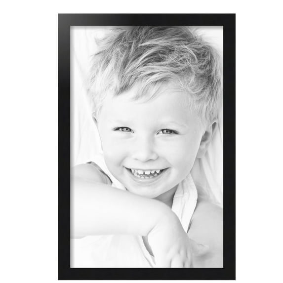 ArtToFrames 16x25 inch Black Steel Picture Frame, Black MDF Poster Frame (4639)