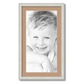 thumbnail image 1 of ArtToFrames 16x28 Matted Picture Frame with 12x24 Single Mat Photo Opening Framed in 1.25 Off White Wash on Ash and 2 Desert Sand Mat (FWM-4098-16x28), 1 of 8
