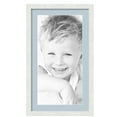 thumbnail image 1 of ArtToFrames 16x28" Matted Picture Frame with 12x24" Single Mat Photo Opening Framed in 1.25" Satin White Frame and 2" Baby Blue Mat (FWM-3966-16x28), 1 of 8