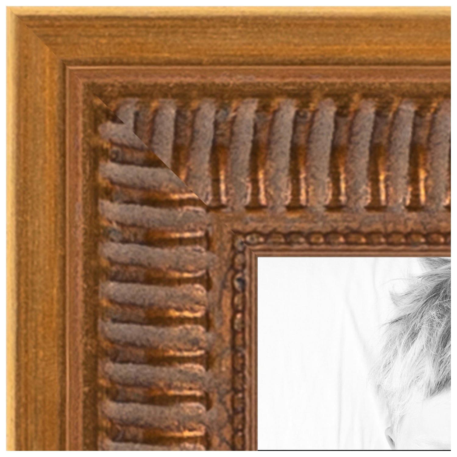 ArtToFrames 16x32 inch New Gold Picture Frame, Gold Wood Poster Frame ...