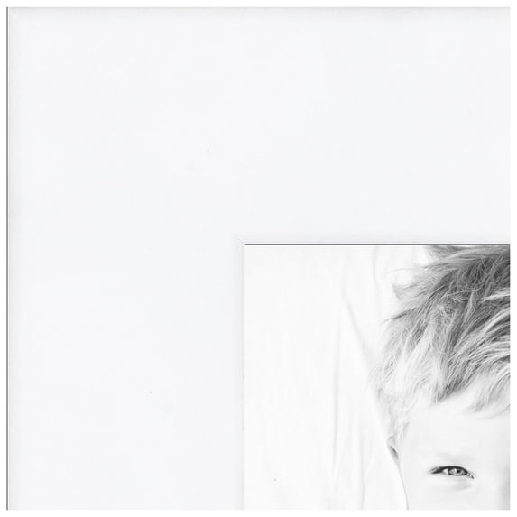 ArtToFrames 16x34 inch Satin White Picture Frame, White Wood Poster Frame (4655)