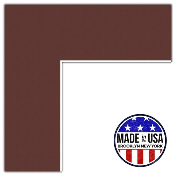 ArtToFrames 16x36" Maroon Custom Mat for Picture Frame with Opening for 12x32" Photos. Mat Only, Frame Not Included (MAT-242)