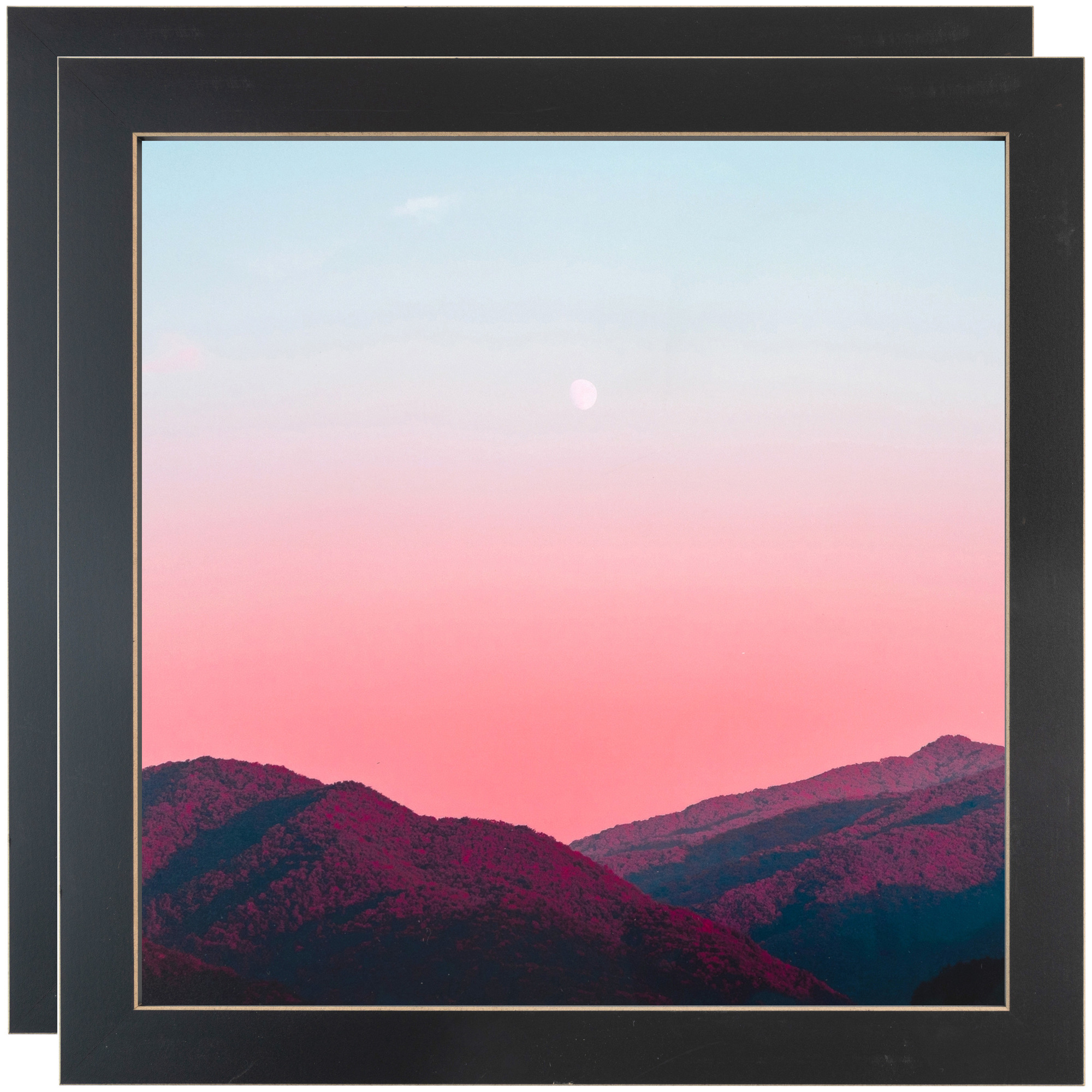 Cornice Per Foto ArtToFrames In Noce Espresso 43.2x48.3 Cm - Legno Massiccio Con Vetro Plexi, Profilo Largo 5,1 Cm Per Poster E Quadri (2WOMFRBW74)