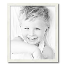 ArtToFrames 17" x 20" White Picture Frame, 17x20 inch White Wood Poster Frame (WOM-5140)