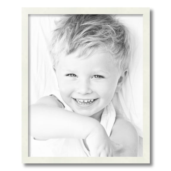 ArtToFrames 17" x 21" White Picture Frame, 17x21 inch White Wood Poster Frame (WOM-5138)