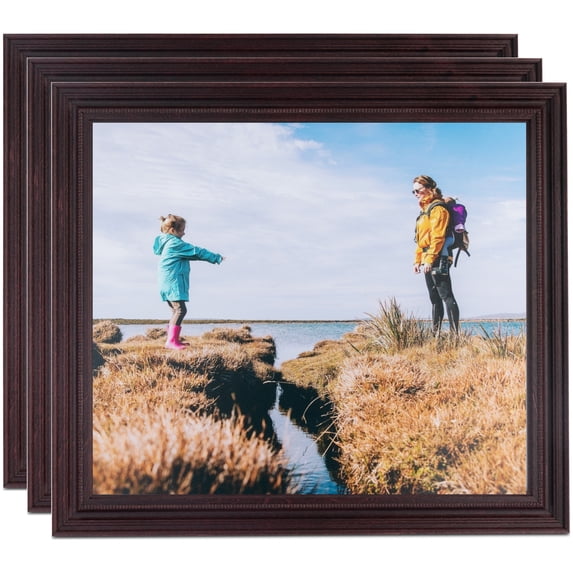 ArtToFrames 17" x 27" Cherry Picture Frame, 17x27 inch Red Wood Poster Frame (WOM-4095), 3 Pack