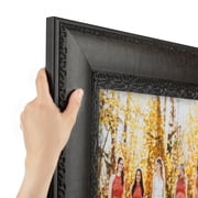 ArtToFrames 17 x 29 Vienna Midnight Ornate Blk Picture Frame, 17x29 inch Black Wood Poster Frame WOM-5260, Pack