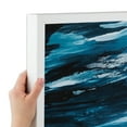 thumbnail image 1 of ArtToFrames 17" x 33" Contemporary White Picture Frame, 17x33 inch White Wood Poster Frame (WOM-4164), 1 of 8