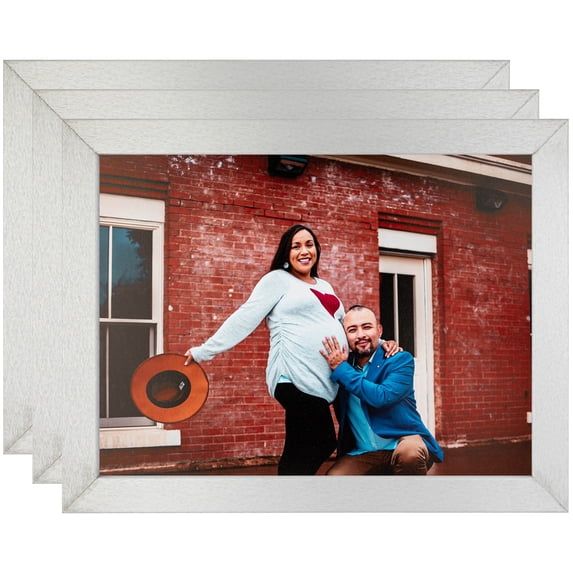 ArtToFrames 17" x 33" Tungsten Picture Frame, 17x33 inch Gray MDF Poster Frame (WOM-4640), 3 Pack