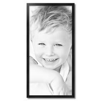 ArtToFrames 17" x 35" Black Picture Frame, 17x35 inch Black Wood Poster Frame (WOM-5141)