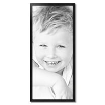 ArtToFrames 17" x 39" Black Picture Frame, 17x39 inch Black Wood Poster Frame (WOM-5139)