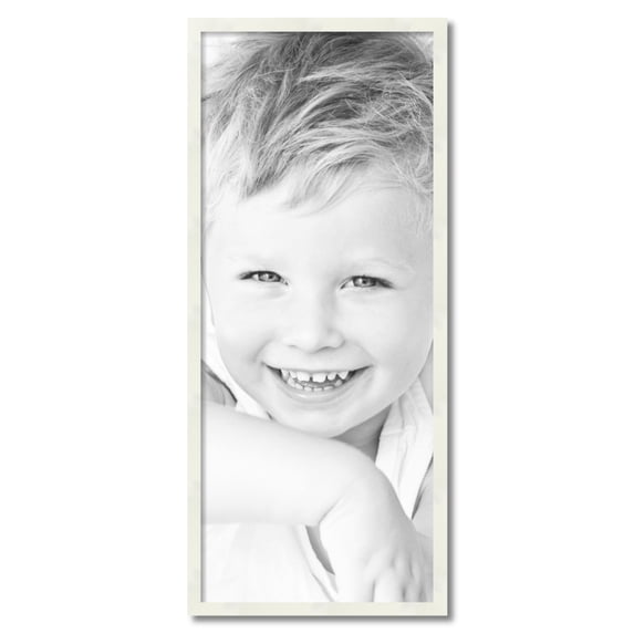ArtToFrames 17x41 inch White Picture Frame, White 17" x 41" Wood Poster Frame (WOM-5140) 1234