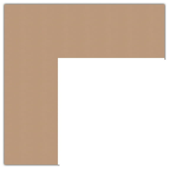ArtToFrames 17x17" Desert Sand Custom Mat for Picture Frame with Opening for 13x13" Photos. Mat Only, Frame Not Included (MAT-130)