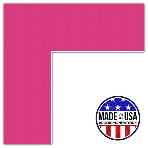 ArtToFrames 17x17" Tulip Custom Mat for Picture Frame with Opening for 13x13" Photos. Mat Only, Frame Not Included (MAT-96)
