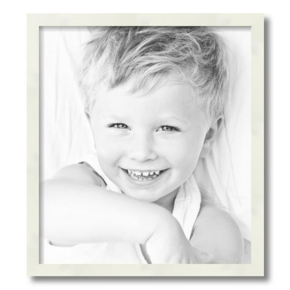 ArtToFrames 17x19" White Picture Frame, White Wood Poster Frame, with Regular Acrylic and 2 (FBPL-5140)