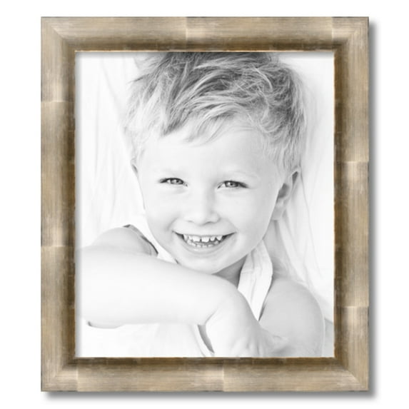 ArtToFrames 17x20" Antique Silver Picture Frame, Silver Wood Poster Frame, with Regular Acrylic and 2 (FBPL-4944)