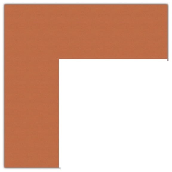 ArtToFrames 17x20" Red Orange Custom Mat for Picture Frame with Opening for 13x16" Photos. Mat Only, Frame Not Included (MAT-106)