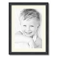 thumbnail image 1 of ArtToFrames 17x23 Matted Picture Frame with 13x19 Single Mat Photo Opening Framed in 1.25 Black Stain on Solid Red Oak and 2 Brilliant White Mat (FWM-4083-17x23), 1 of 8