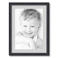 thumbnail image 1 of ArtToFrames 17x23 Matted Picture Frame with 13x19 Single Mat Photo Opening Framed in 1.25 Black Stain on Solid Red Oak and 2 Candlewick Mat (FWM-4083-17x23), 1 of 8