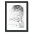 thumbnail image 1 of ArtToFrames 17x23 Matted Picture Frame with 13x19 Single Mat Photo Opening Framed in 1.25 Black Stain on Solid Red Oak and 2 Super White Mat (FWM-4083-17x23), 1 of 8