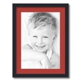 thumbnail image 1 of ArtToFrames 17x23 Matted Picture Frame with 13x19 Single Mat Photo Opening Framed in 1.25 Satin Black and 2 Deep Red Mat (FWM-3926-17x23), 1 of 8