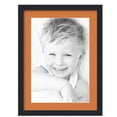 thumbnail image 1 of ArtToFrames 17x23" Matted Picture Frame with 13x19" Single Mat Photo Opening Framed in 1.25" Satin Black and 2" Octoberfest Mat (FWM-3926-17x23), 1 of 8