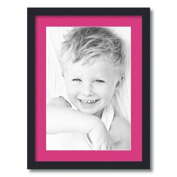 ArtToFrames 17x23 Matted Picture Frame with 13x19 Single Mat Photo Opening Framed in 1.25 Satin Black and 2 Tulip Mat (FWM-3926-17x23)