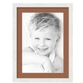thumbnail image 1 of ArtToFrames 17x23" Matted Picture Frame with 13x19" Single Mat Photo Opening Framed in 1.25" Satin White Frame and 2" Paloma Mat (FWM-3966-17x23), 1 of 8