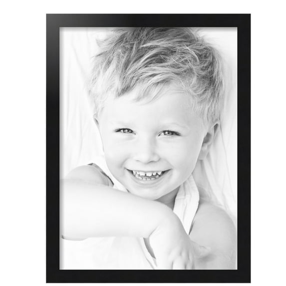 ArtToFrames 17x23 inch Black Steel Picture Frame, Black MDF Poster Frame (4639)