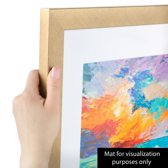 ArtToFrames 17x27 inch Classic Gold Picture Frame, Gold MDF Poster Frame (4498)